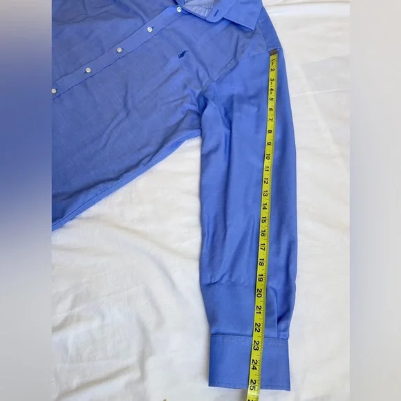 Polo by Ralph Lauren Men's easy care Blue Shirt size 34/35 - Picture 8 of 8